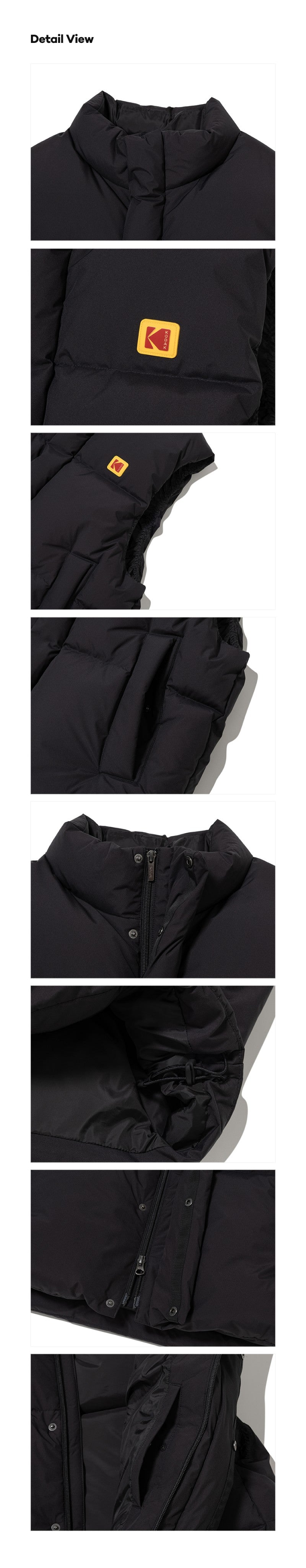 【WE ARE】韓國KODAK柯達 鴨絨立領羽絨背心 K5423EDV97