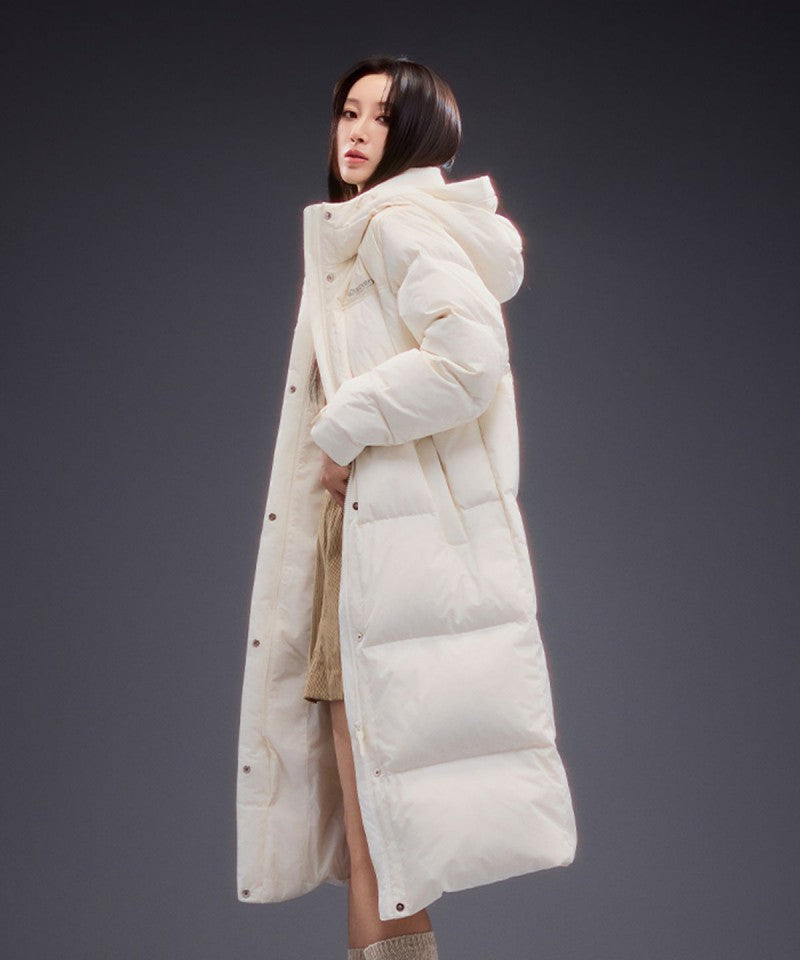 【WE ARE】韓國Discovery長款連帽羽絨服外套DWDJ8F056