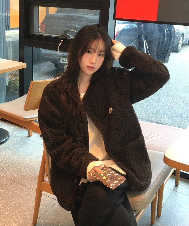 中性版【WE ARE】韓國JEEP 羊羔毛外套JR5TZU193