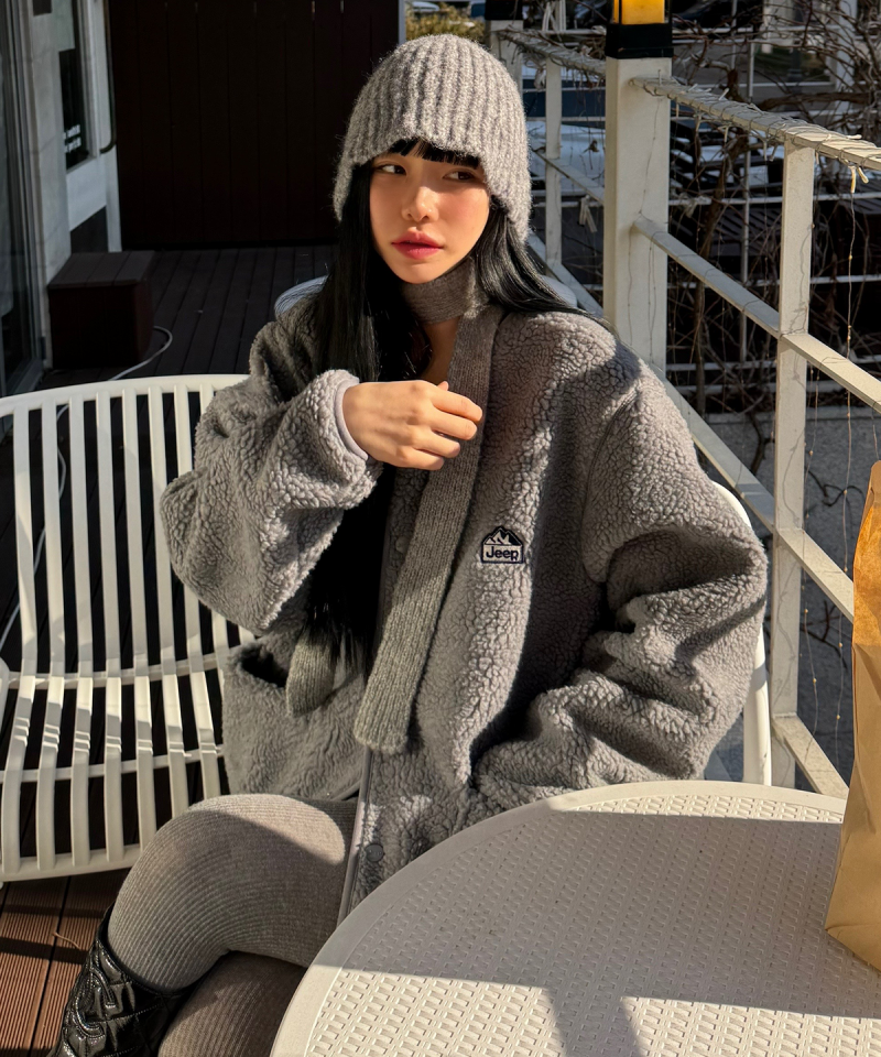 中性版【WE ARE】韓國JEEP 羊羔毛外套JR5TZU193