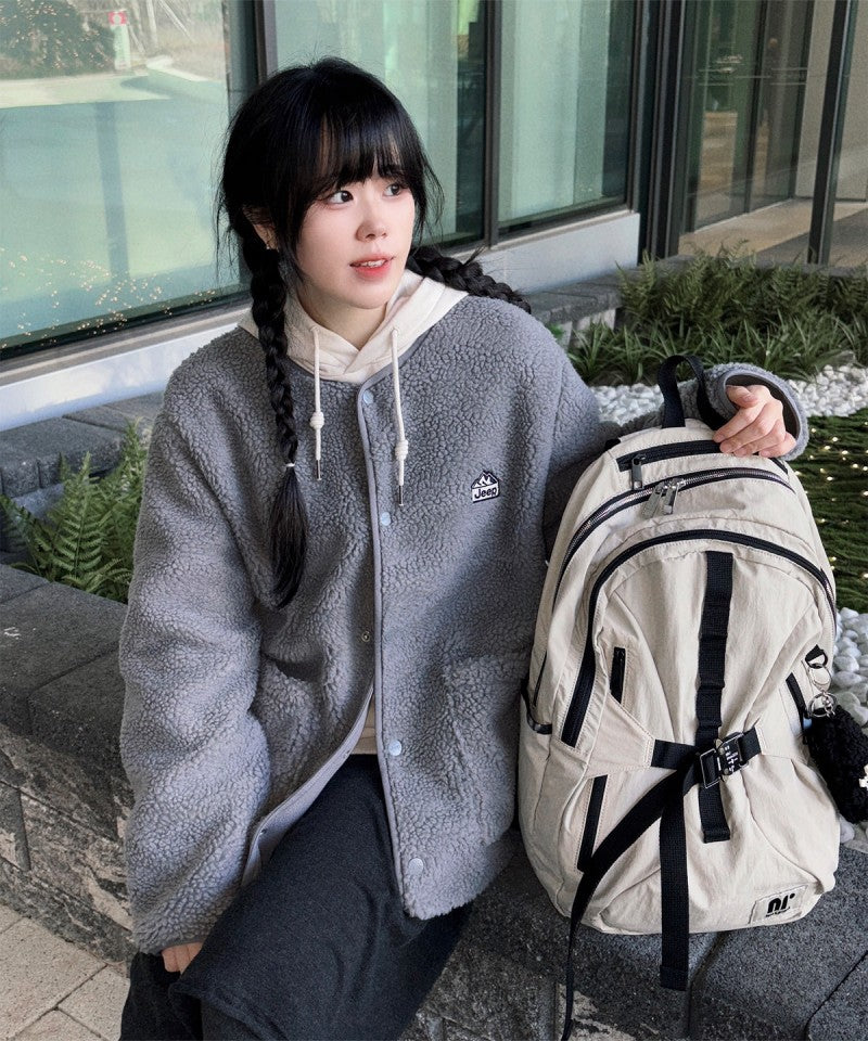 中性版【WE ARE】韓國JEEP 羊羔毛外套JR5TZU193