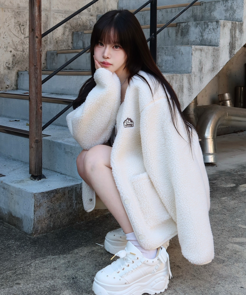 中性版【WE ARE】韓國JEEP 羊羔毛外套JR5TZU193