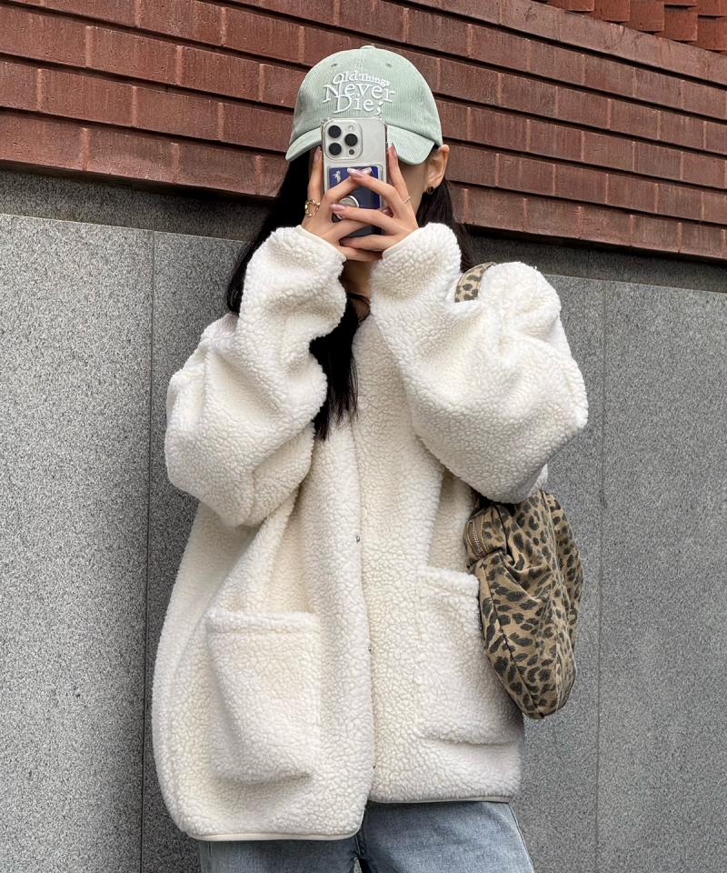 中性版【WE ARE】韓國JEEP 羊羔毛外套JR5TZU193