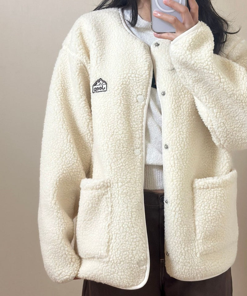 中性版【WE ARE】韓國JEEP 羊羔毛外套JR5TZU193