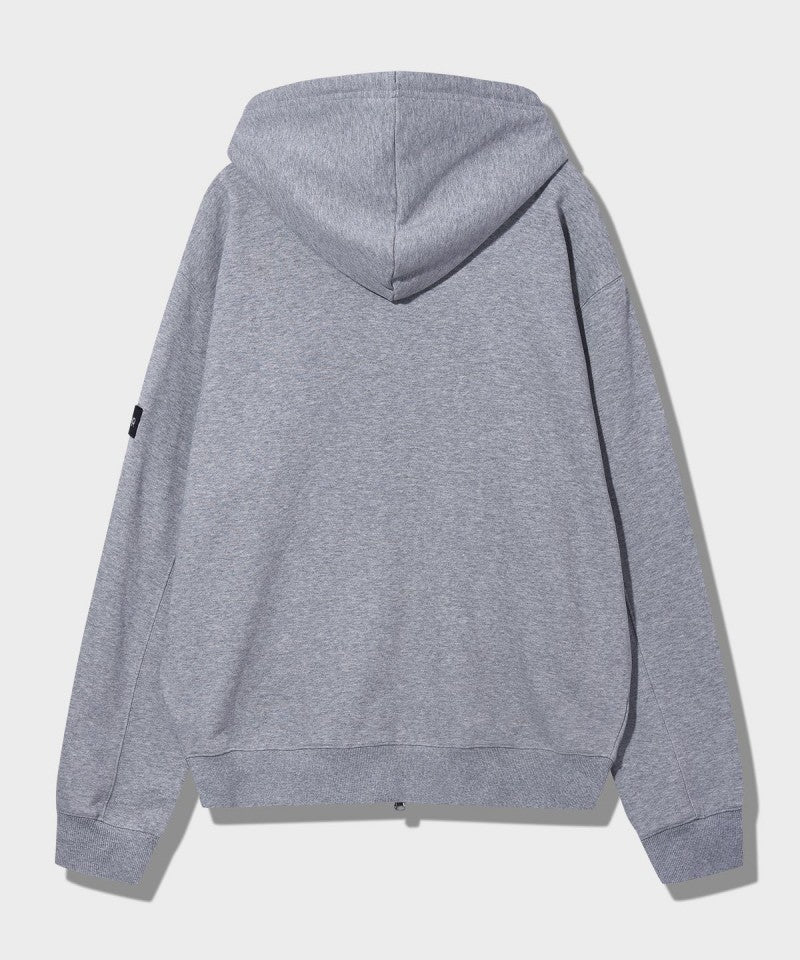 中性版【WE ARE】韓國JEEP臂章logo雙拉鏈連帽外套 JR5TZU051