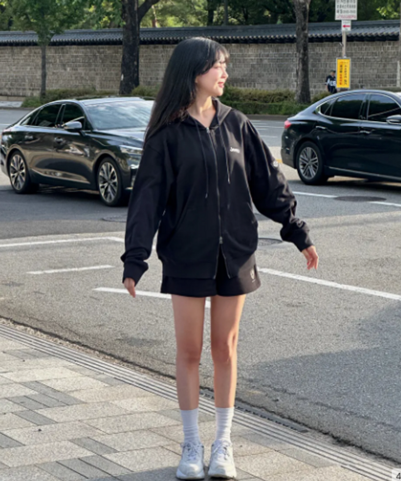 中性版【WE ARE】韓國JEEP臂章logo雙拉鏈連帽外套 JR5TZU051