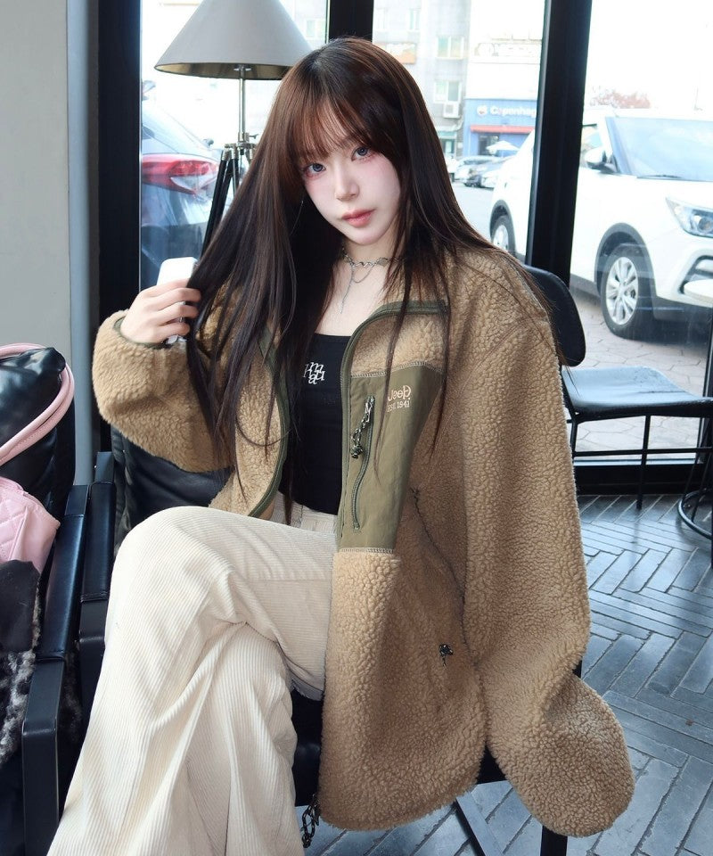 【WE ARE】韓國JEEP毛絨外套JR5TZU195