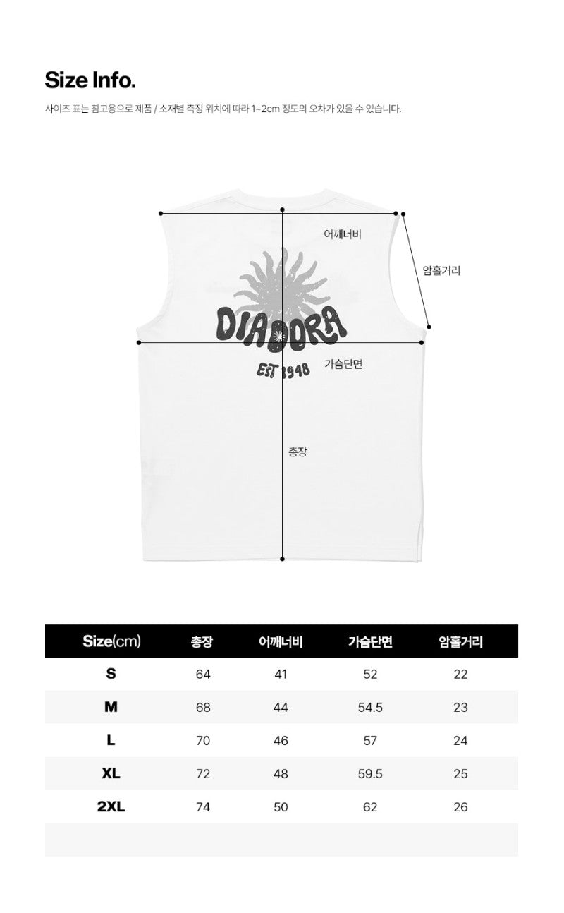 【WE ARE】韓國Diadora背心T恤D6223LSL26
