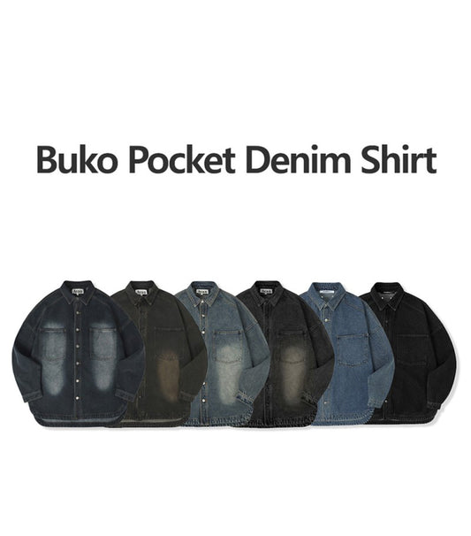 【WE ARE】韓國AVANDRESS牛仔長袖襯衫AV43SH05