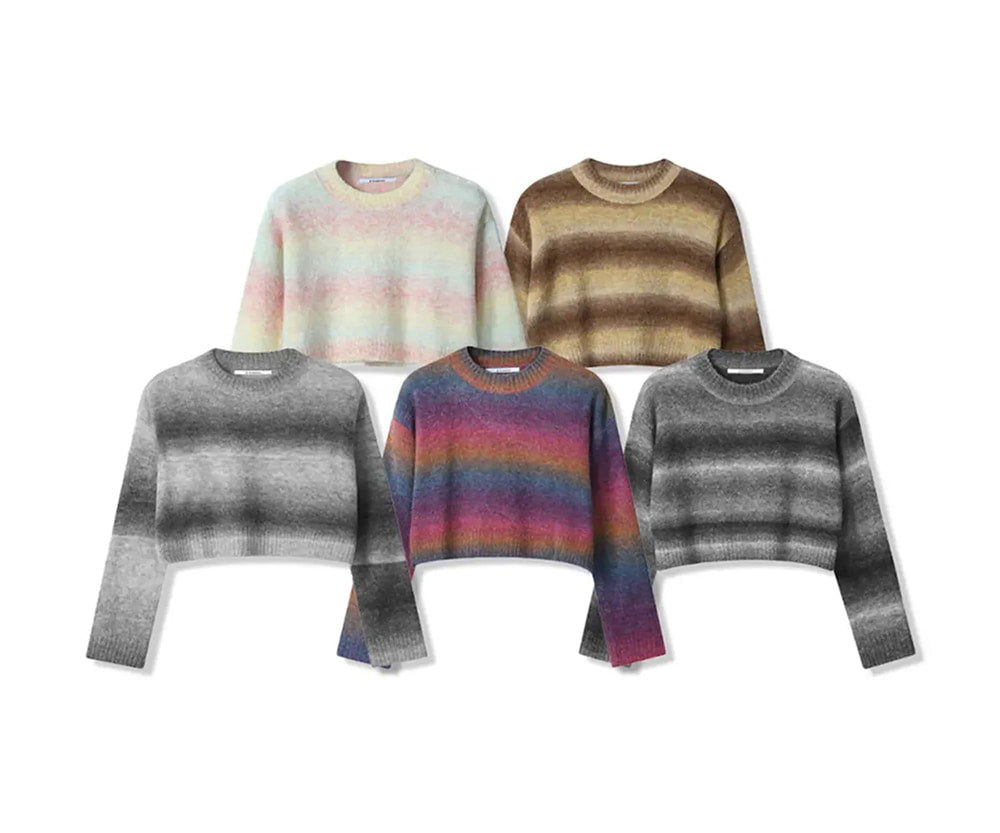 【WE ARE】韓國AVANDRESS毛衣Wool Gradation Crop Knit