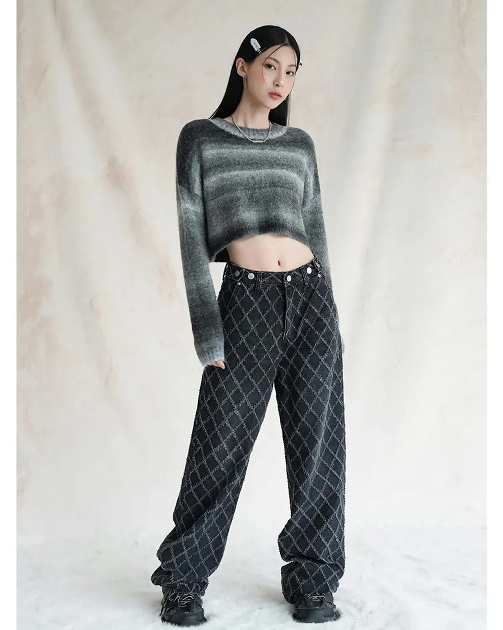 【WE ARE】韓國AVANDRESS毛衣Wool Gradation Crop Knit