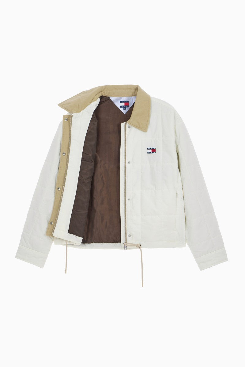 女款【WE ARE】韓國TOMMY JEANS 拼色方格鋪棉外套 T32G0WJC10TWL1