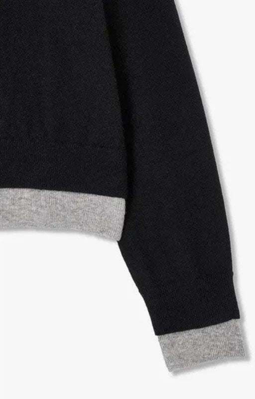 【WE ARE】韓國Studio Tomboy 假兩件47%羊毛針織衫 9105451106