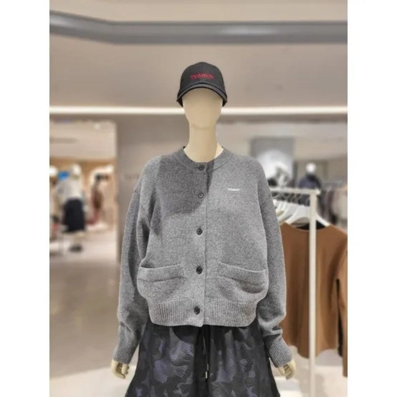 【WE ARE】韓國Studio Tomboy 46%羊毛圓領針織外套9106151101