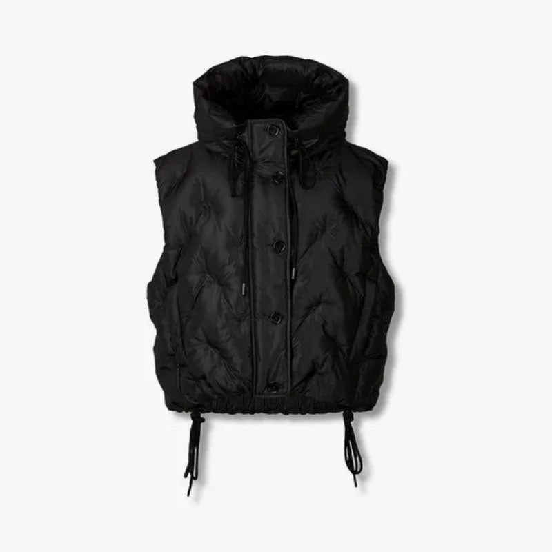 【WE ARE】韓國Studio Tomboy連帽鴨絨菱紋背心 9105414116