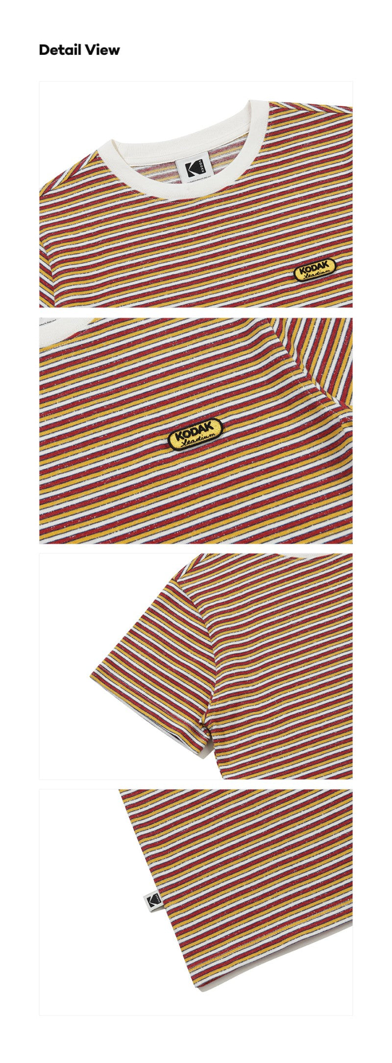 女款【WE ARE】韓國KODAK柯達細條紋短袖T恤K6222LRS33