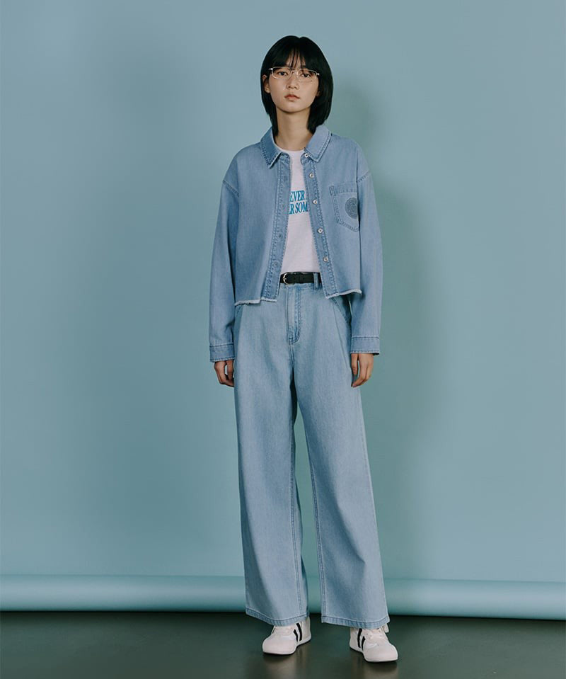 【WE ARE】韓國LAP短版牛仔外套 AS1DB260