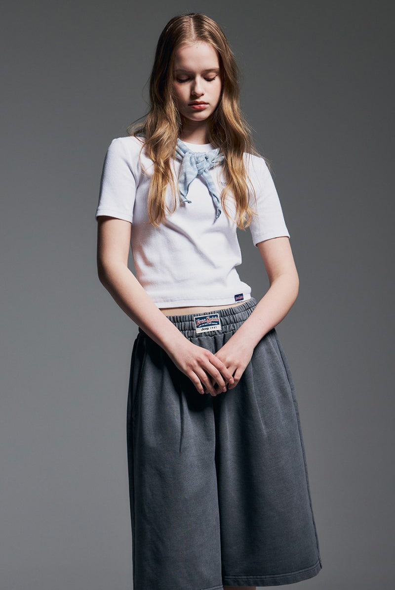 【WE ARE】韓國JEEP 合身基礎款短T JQ5TSF502