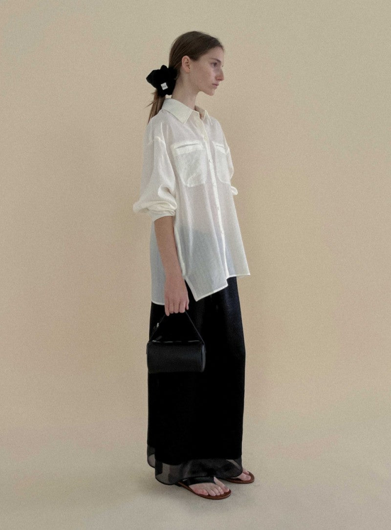 【WE ARE】韓國STUDIO SALT休閒雙層長裙 20260620-3