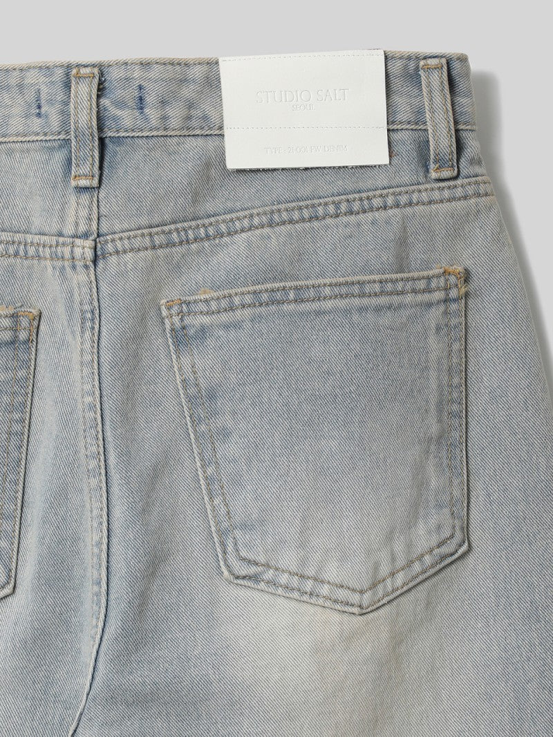 【WE ARE】韓國STUDIO SALT休閒牛仔褲TINECOTTON