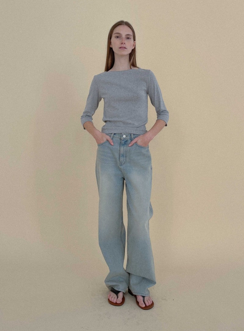 【WE ARE】韓國STUDIO SALT休閒牛仔褲TINECOTTON