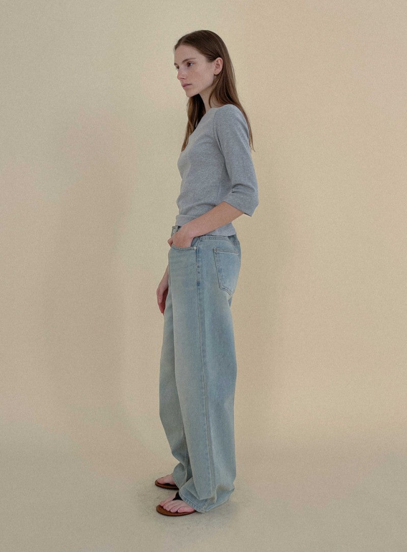 【WE ARE】韓國STUDIO SALT休閒牛仔褲TINECOTTON