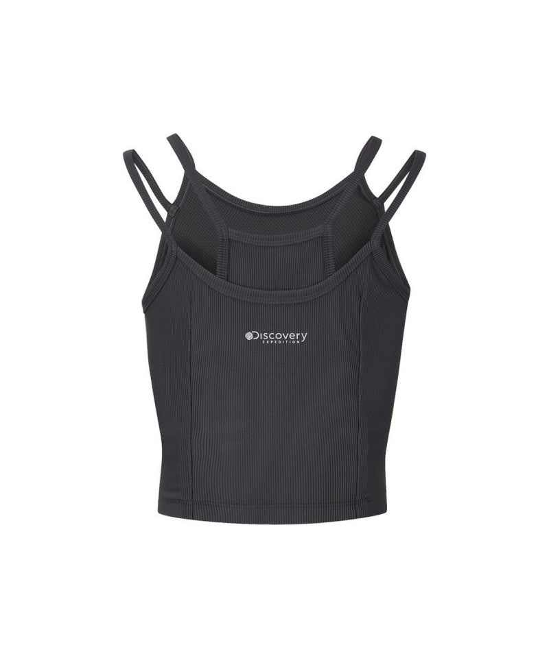 女款【WE ARE】韓國Discovery 假兩件bra top DWBR44061