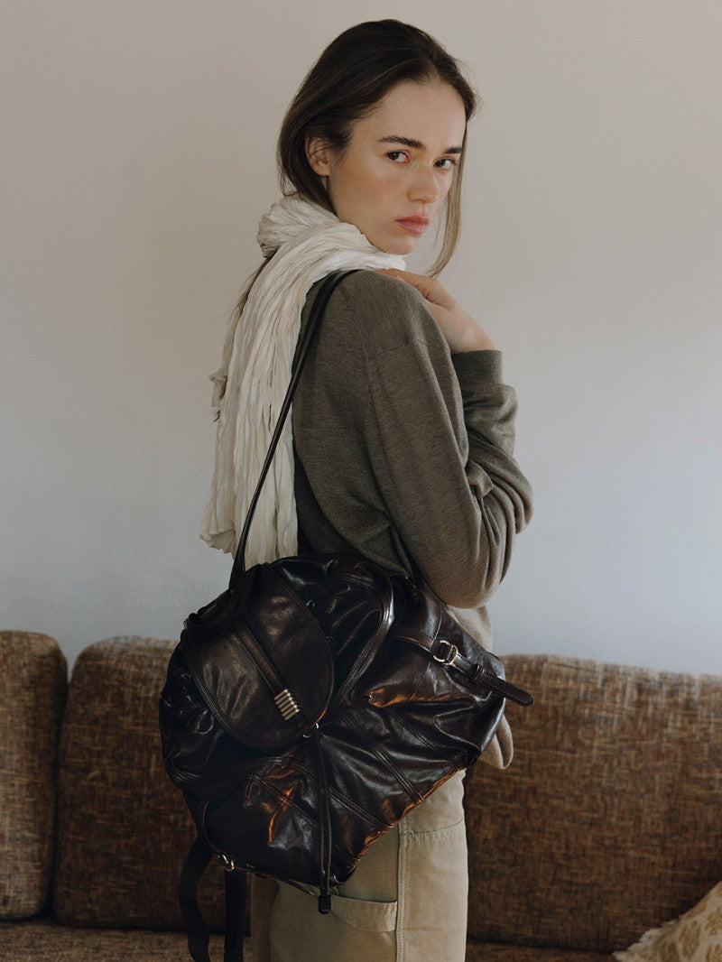 【WE ARE】韓國loeuvre休閒雙肩包後背包FA6SC3620