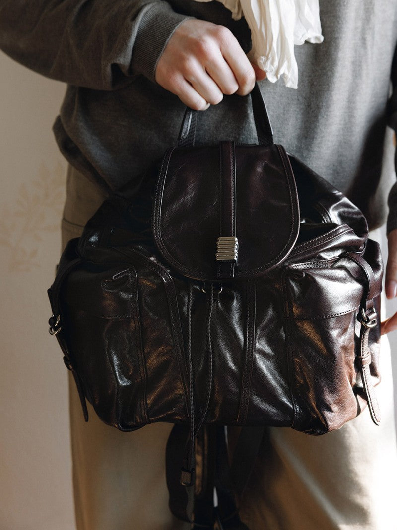 【WE ARE】韓國loeuvre休閒雙肩包後背包FA6SC3620