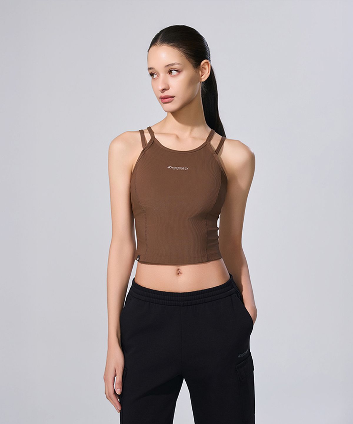 女款【WE ARE】韓國Discovery 假兩件bra top DWBR44061