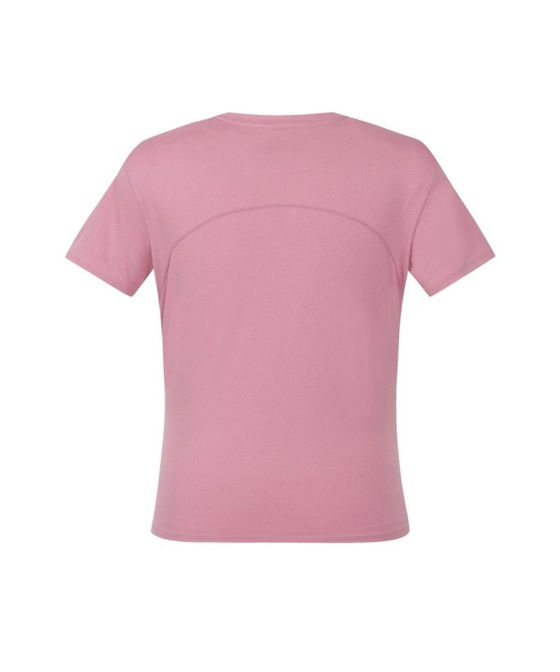 【WE ARE】韓國Discovery女款側邊抓皺短Ｔ DWRS9T063