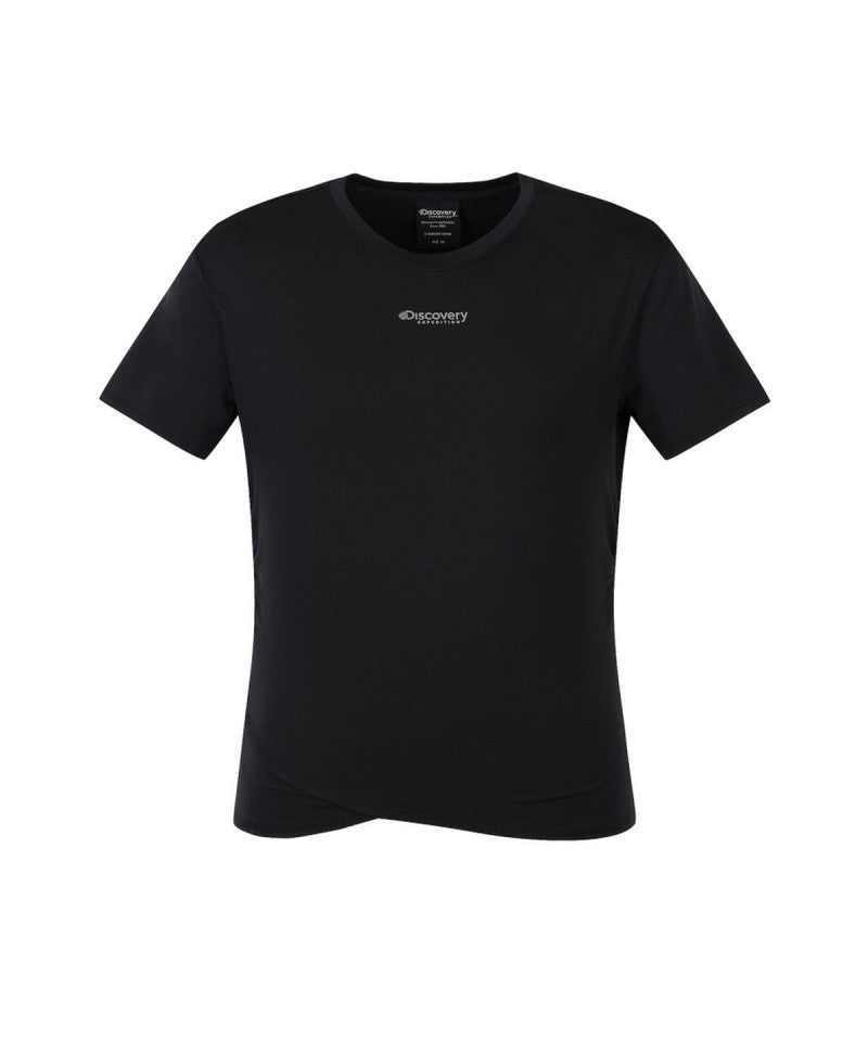 【WE ARE】韓國Discovery女款側邊抓皺短Ｔ DWRS9T063