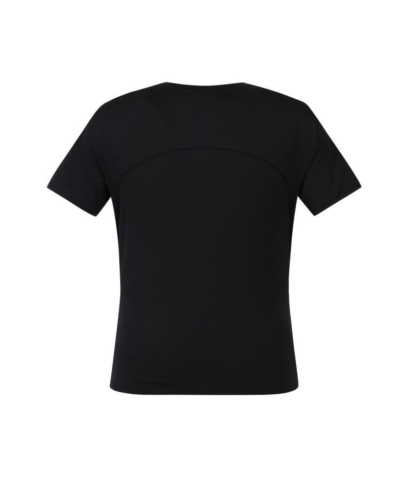 【WE ARE】韓國Discovery女款側邊抓皺短Ｔ DWRS9T063