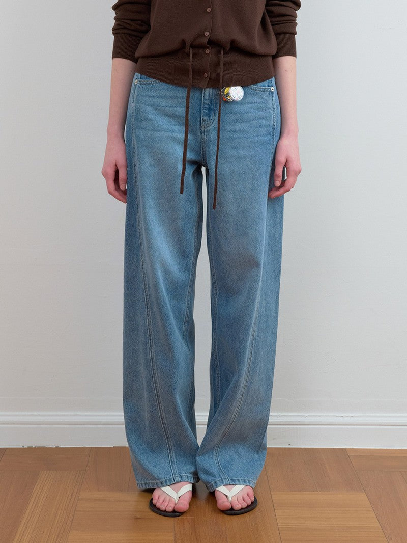 【WE ARE】韓國Rolarola休閒牛仔褲RMP1DWDN26110M