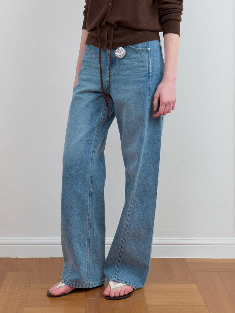 【WE ARE】韓國Rolarola休閒牛仔褲RMP1DWDN26110M