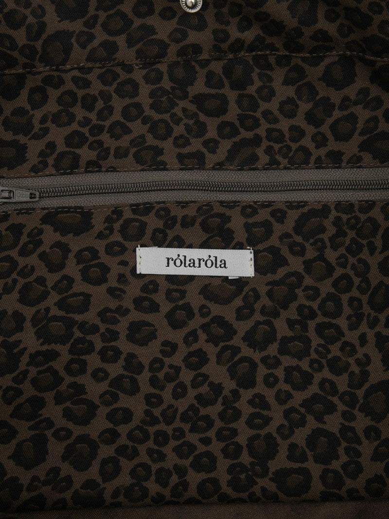 【WE ARE】韓國Rolarola豹紋手提包 RMO5AABG25505M