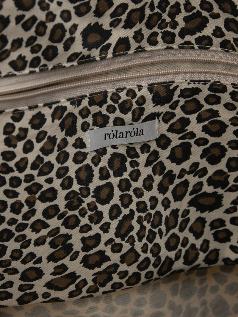 【WE ARE】韓國Rolarola豹紋手提包 RMO5AABG25505M