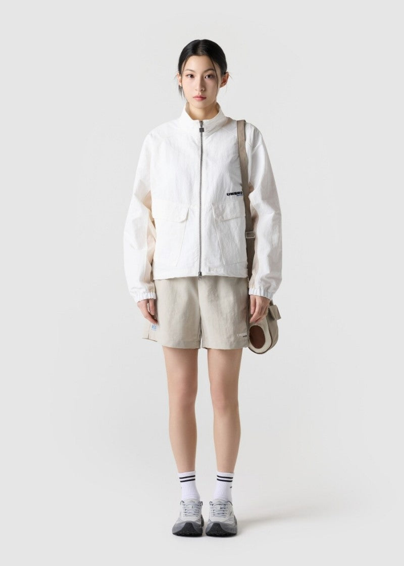 【樣品優惠現貨】【WE ARE】韓國Umbro 立領防水雙拉鏈外套UR122CJK36