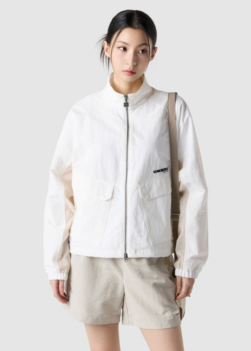 【樣品優惠現貨】【WE ARE】韓國Umbro 立領防水雙拉鏈外套UR122CJK36