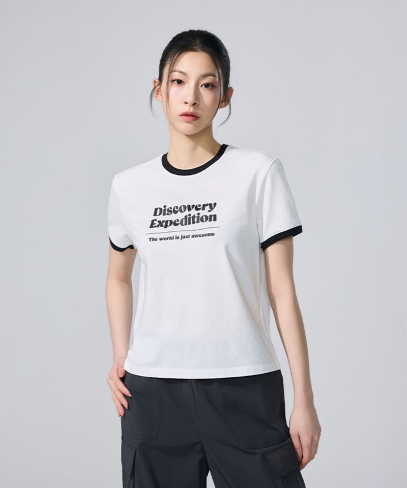 【WE ARE】韓國Discovery休閒短袖T恤DWRS94063