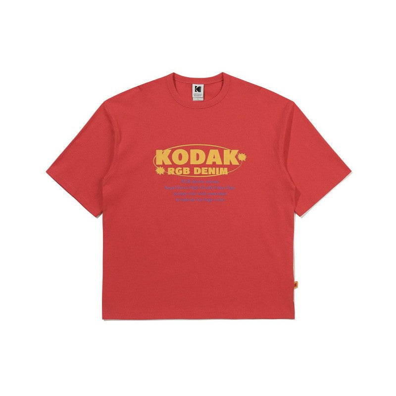 【WE ARE】韓國KODAK柯達RGB純棉落肩短袖T恤 K6223LRS27