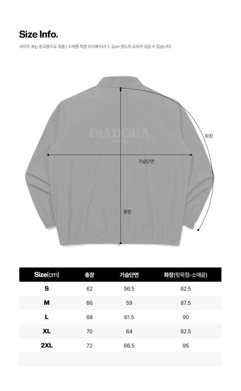 【WE ARE】韓國Diadora休閒拉鏈外套D6123LWT30