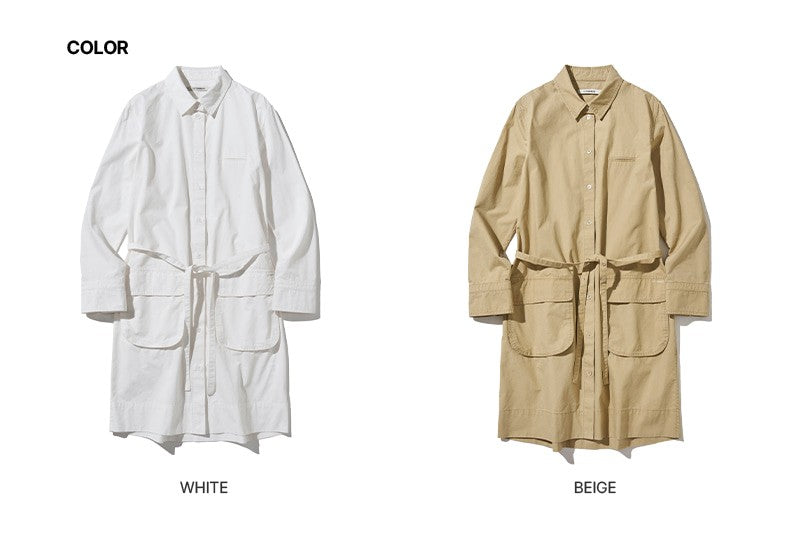 【WE ARE】韓國CITYBREEZE休閒長款風衣外套CTI1OP01