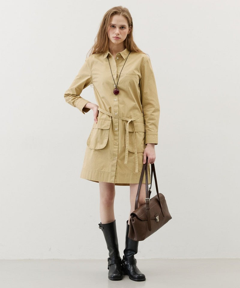 【WE ARE】韓國CITYBREEZE休閒長款風衣外套CTI1OP01