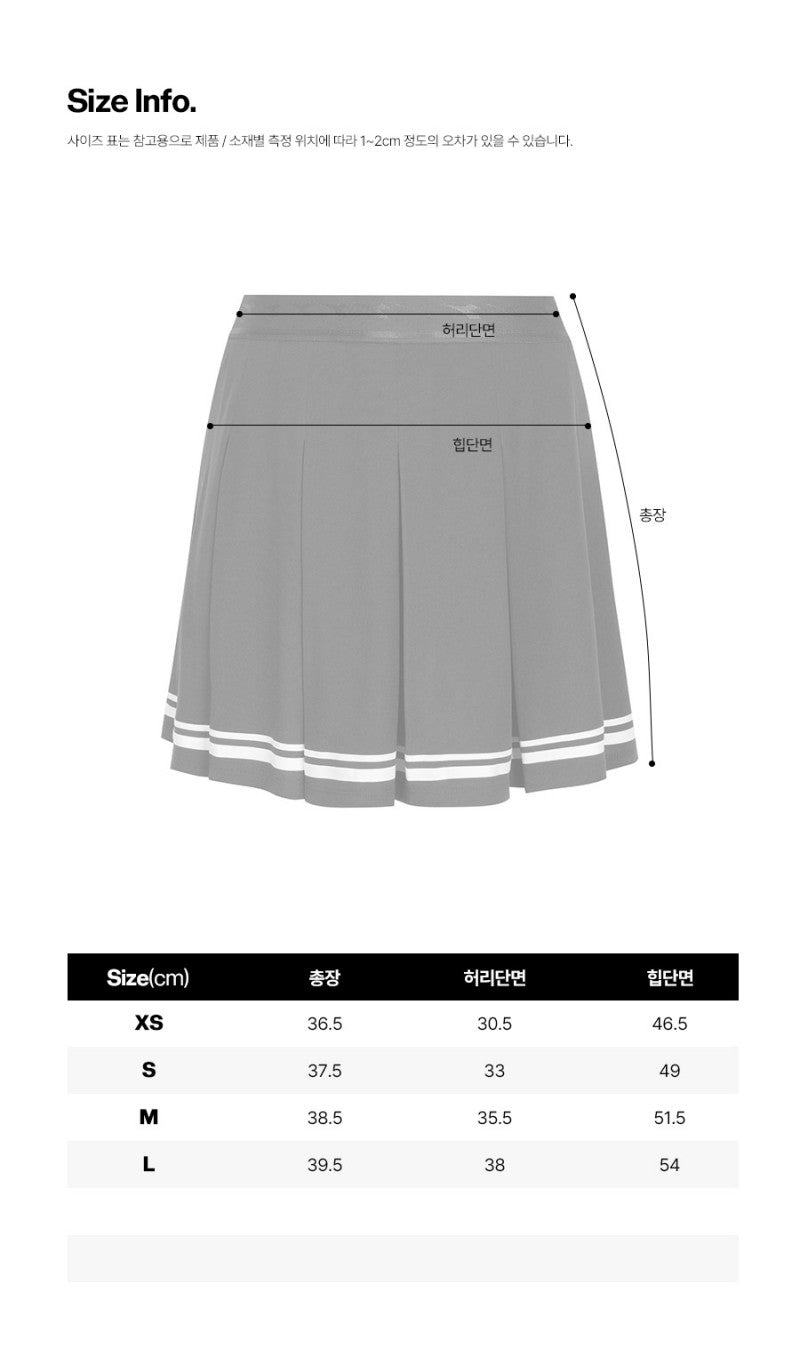 【WE ARE】韓國Diadora休閒百褶裙D6222TSK54