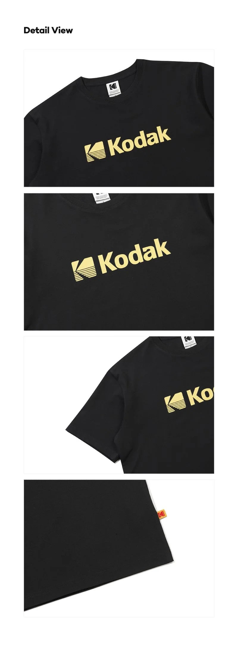 【現貨】Top3 中性款【WE ARE】韓國KODAK柯達大logo經典涼感短袖T恤K6223LRS26