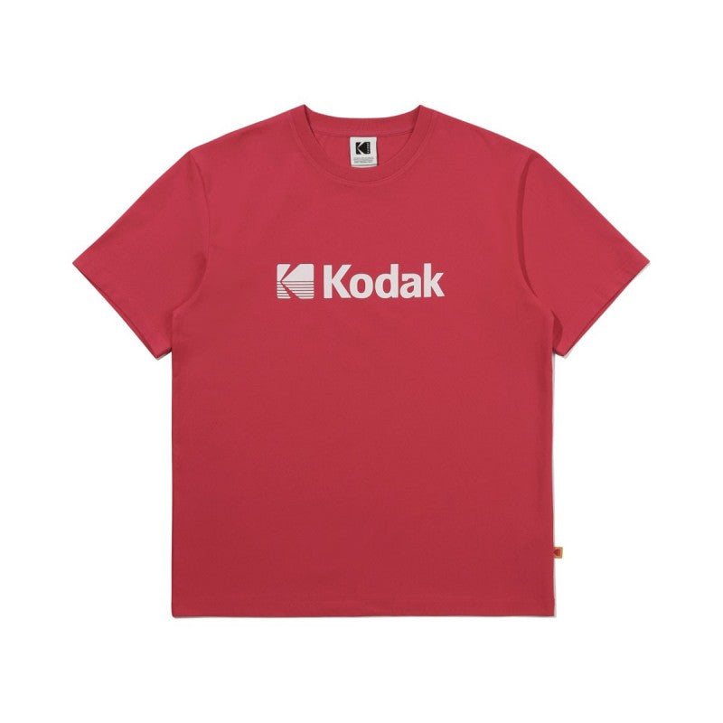 Top3 中性款【WE ARE】韓國KODAK柯達 大logo經典涼感短袖T恤K6223LRS26