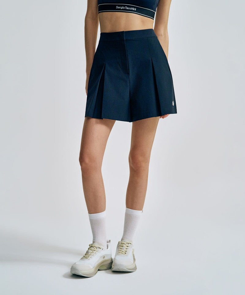 【WE ARE】韓國SERGIO TACCHINI 休閒打褶短裙褲 TWSP26361