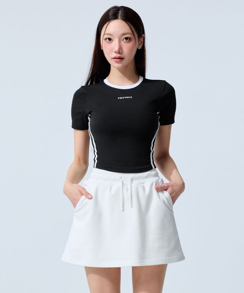 【WE ARE】韓國Xexymix 撞色馬甲線短袖T恤 XFL2TS1111