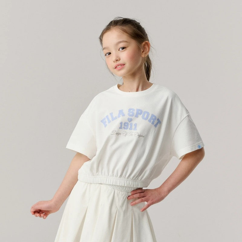 【WE ARE】韓國FILA KIDS短袖+短裙套裝FK262FS07G001